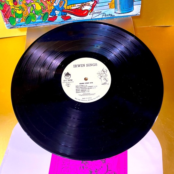 SESAME STREET IRWIN SINGS SESAME STREET HITS VTG 1980 VINYL RECORD ALBUM 12” - Picture 16 of 16